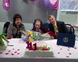 On her 111th birthday in 2016. (Source: Facebook/The City of Yonkers)