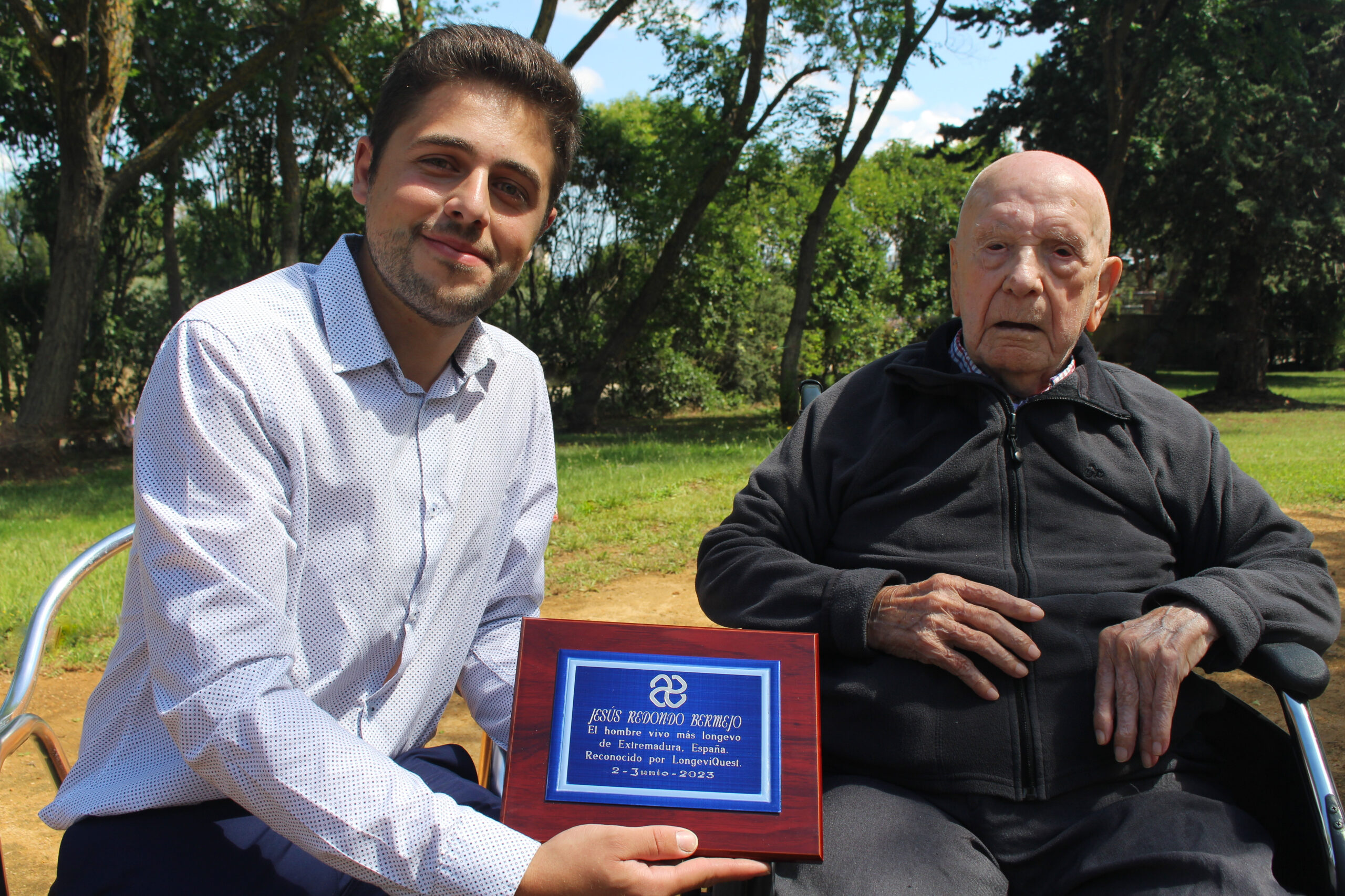 LongeviQuest visita al hombre vivo más longevo en Extremadura, España; Sr. Jesús Redondo Bermejo