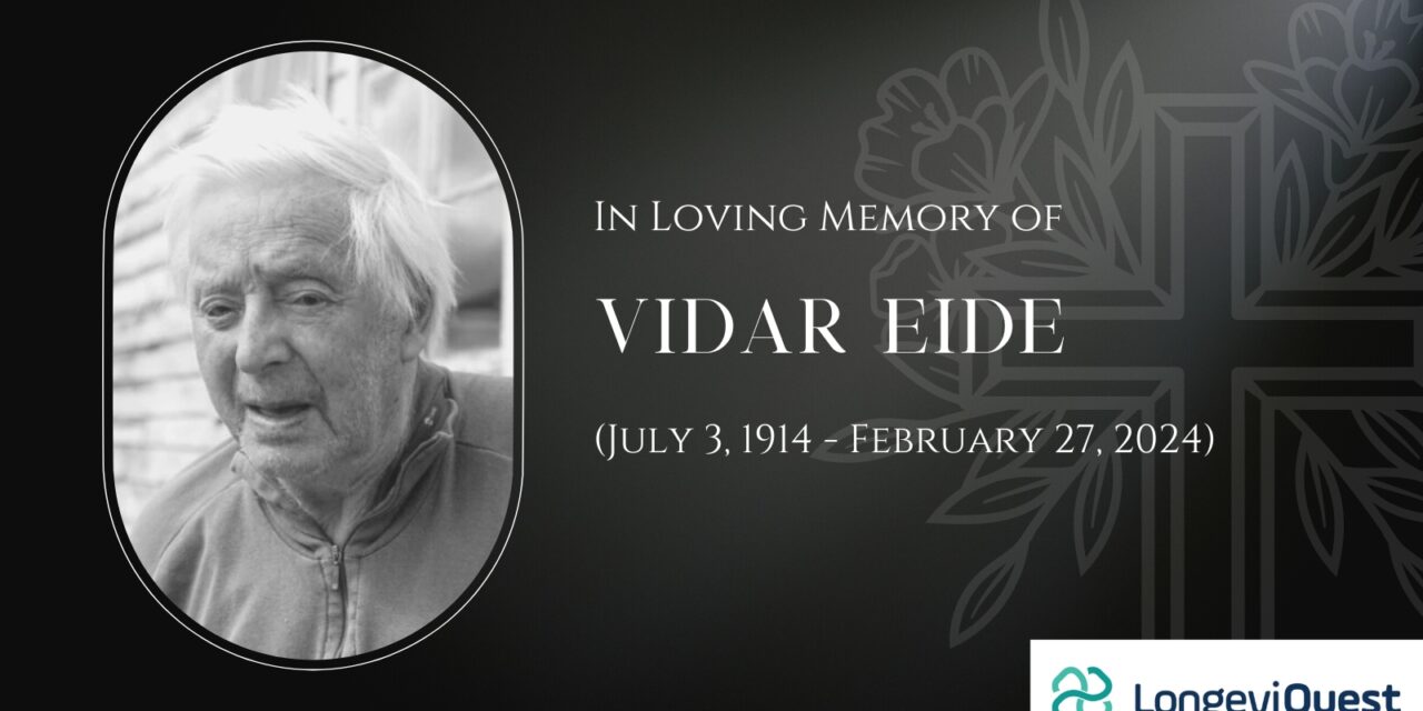 Vidar Eide, Norway’s Oldest Living Person, Dies at 109