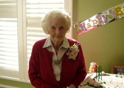 On her 104th birthday. (Source: The Leaf Chronicle)